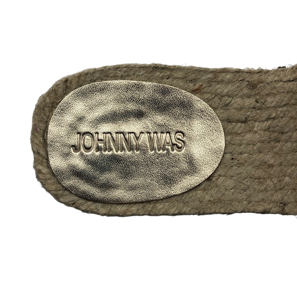 NWT Johnny Was Crane Espadrille Slide Sandals 8.5 - Picture 7 of 11